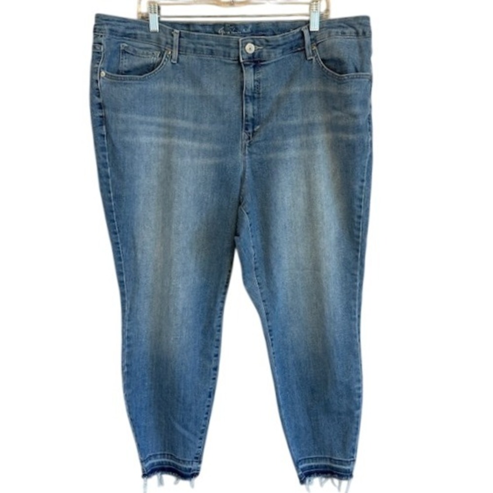 Gloria Vanderbilt Women's Alexandra Stretch Skinny Jeans Raw Hem 20W